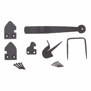 Hand Crafted Colonial Style Wrought Iron Closet Latch Set