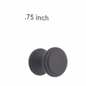Cast Iron Cabinet Knobs with Smooth Circular .75 Inch