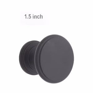 Cast Iron Cabinet Knobs Smooth Round - 1.5 Inch dia.