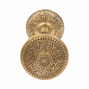 Pair of Rice Door Knobs in Solid Brass BLOWOUT SALE