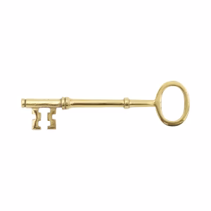 Solid Brass Skeleton Key 5 Inch Long