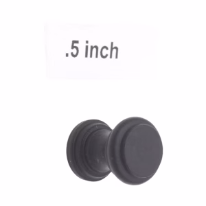Cast Iron Cabinet Knobs with Smooth Round Vintage Style Small Drawer 0.5 Inch