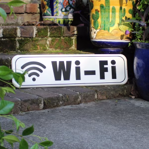 WIFI Metal Sign for Business - Office - Hotel - Restaurant - Coffee Shop 27 Inch