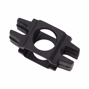 Plastic Latch Holder Insert Block Door Hardware Piece in Black For Door Sets