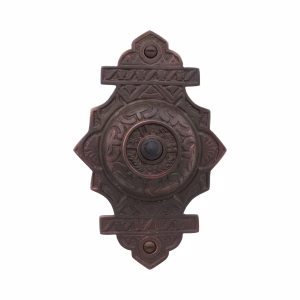 Victorian Push Button Doorbell Eastlake Bronze