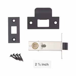 PASSAGE Cast Brass Door Latch 2 3/8 Inch Back Set For Interior Doors - Bronze