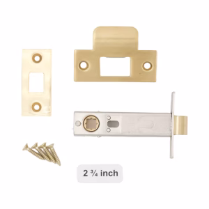 PASSAGE Door Latch Set 2 3/4 Inch Back Set For Interior Doors - Solid Cast Brass