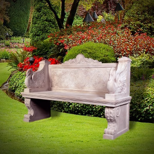 Roman Emperor's Swan Bench For Garden or Street